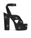 Alaïa Azzedine Alaia Women's Black Eyelet-embellished Leather Platform Sandals In Black