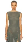 Alaïa Ala?a Bustier Bodysuit In Gray