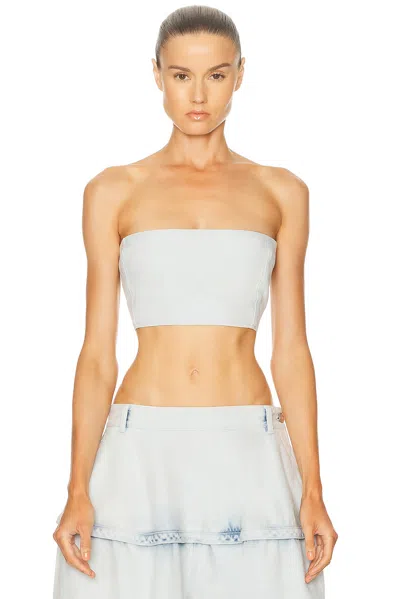 Alaïa Ala?a Bustier Top In Blue
