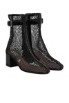 Alaïa Alaϊa Fishnet Boot In Black