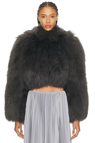 ALAÏA ALAΪA FUR CROPPED JACKET