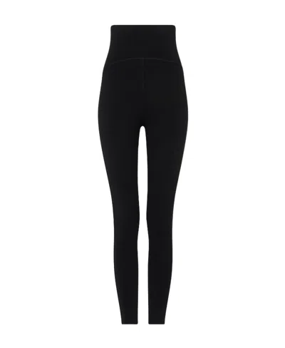 Alaïa High Waist Stretched Leggings In Black