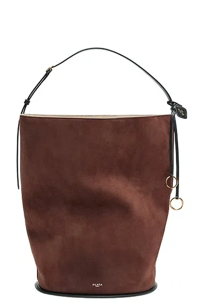Alaïa Alaϊa Large Bucket Bag In Brown