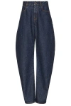 Alaïa Alaϊa Low Round Leg In Blue