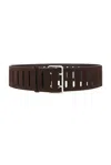 Alaïa Alaϊa Rectangular Large Belt In Bordeaux