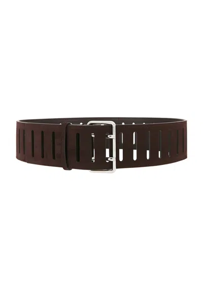 Alaïa Alaϊa Rectangular Large Belt In Bordeaux