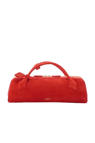 Alaïa Alaîªa Teckel Clutch Bag In Orange