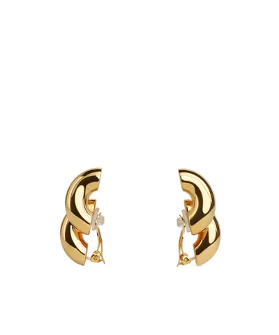 Alaïa Alaa Torsion Clip Earrings In Gold