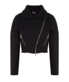 Alaïa Zip-detailed Biker Cardigan In Black