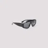 Alaïa Rectangular Frame Sunglasses Dark Lenses In Black