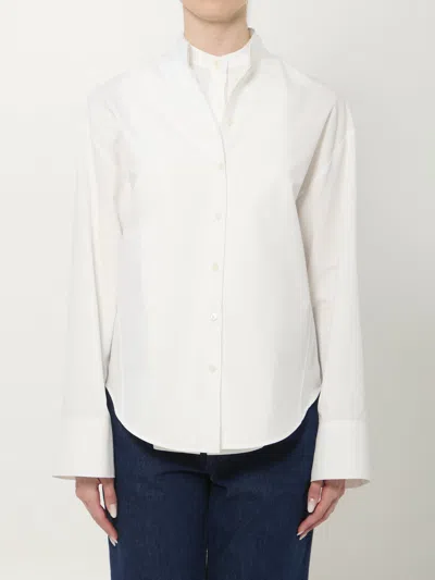 Alaïa Alaia  Layered Cotton Poplin Shirt In White