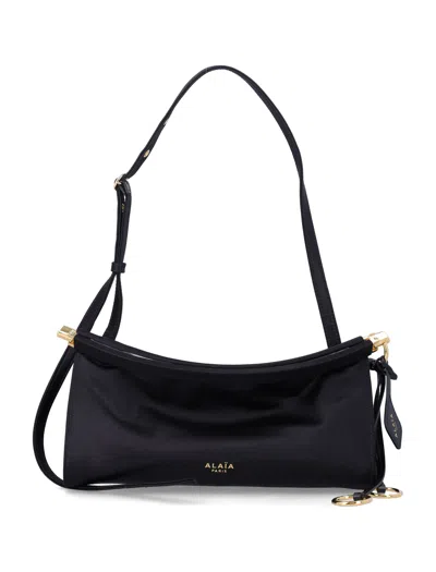Alaïa Alaia  Le Click East West Small Satin Bag In Black