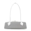 Alaïa Womens Blanc Optique Le Teckel Fishnet Medium Leather Shoulder Bag In Gold