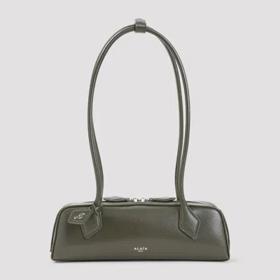 Alaïa Alaia Teckel Mini Small Leather Shoulder Handbag In Green