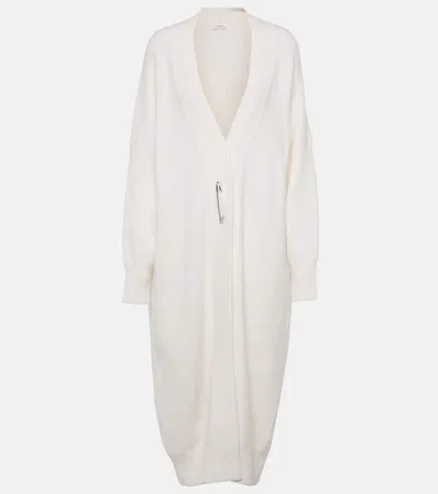 Alaïa Alpaca-blend Sweater Dress In White