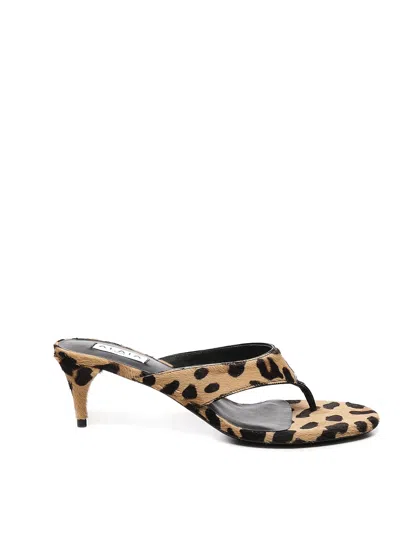 ALAÏA ANIMAL FLIP FLOPS MULES
