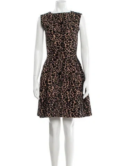Pre-owned Alaïa Animal Print Mini Dress
