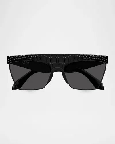 Alaïa Animalier 62mm Square Sunglasses In Black