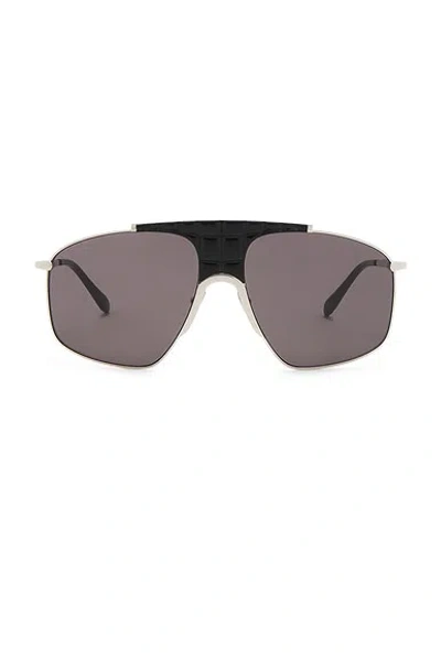 Alaïa Animalier Pilot Sunglasses In Silver