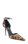 Alaïa Womens Azzedine Alaia Drop 90 Brushed-hair Leather Pumps In Animal Print