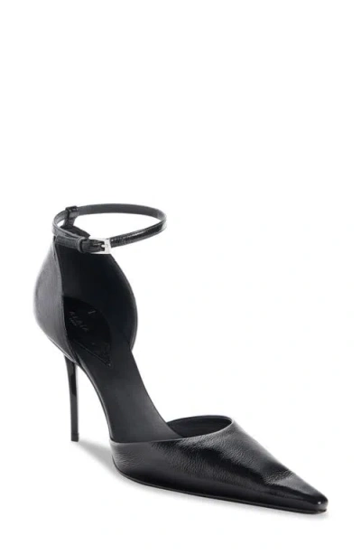 Alaïa Black Leather Dorsay 90 Pumps