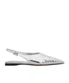 Alaïa Art Deco Ballet Flats In Gray