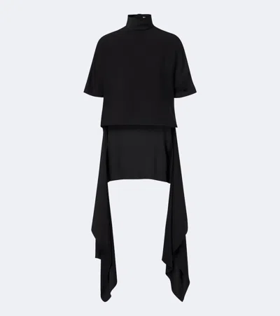 Alaïa Asymmetric Cady Top In Black