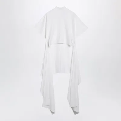 Alaïa Alaia Asymmetric Cotton Jersey Tshirt In White