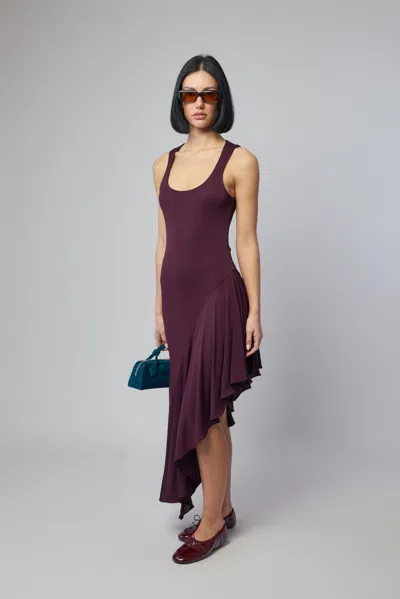 Alaïa Asymmetric Fluid Jersey Dress In There Is No Color Specification For This Product.