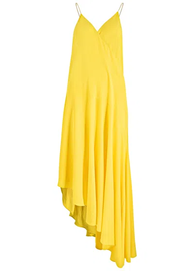 ALAÏA ALAÏA ASYMMETRIC JERSEY MAXI DRESS