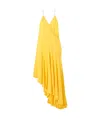 Alaïa Asymmetrical Jersey Undershirt In Yellow