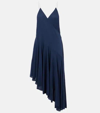 ALAÏA ALAIA ASYMMETRIC JERSEY SLIP DRESS