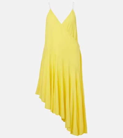 ALAÏA ALAÏA ASYMMETRIC JERSEY SLIP DRESS