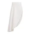 Alaïa Fluid Asymmetric Skirt In White