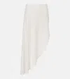 Alaïa Fluid Asymmetric Skirt In White