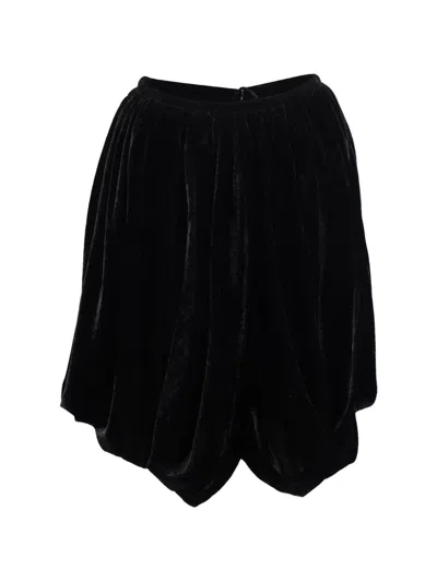 Pre-owned Alaïa Asymmetric Mini Skirt In Black