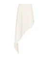 Alaïa Poplin Pointed Skirt In White
