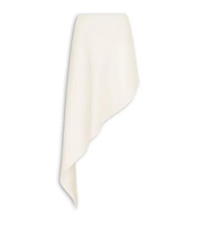 Alaïa Asymmetric Pointed Skirt In Red