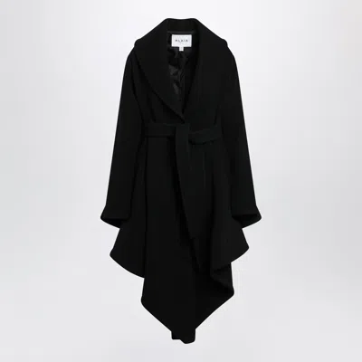 Alaïa Alaia Asymmetric Wool Coat In Black