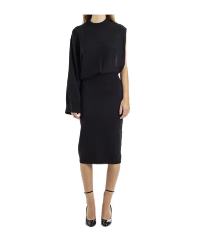 Alaïa Asymmetrical Dress In Black