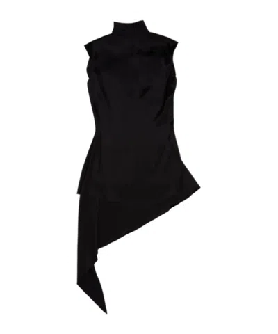 Alaïa Asymmetrical Dress In Black