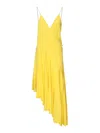 Alaïa Asymmetrical Jersey Undershirt In Yellow