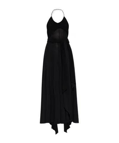 ALAÏA ASYMMETRICAL OFF-THE-SHOULDER DRESS
