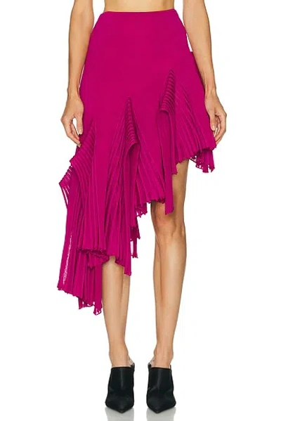Alaïa Asymmetrical Skirt In Pink