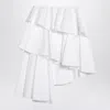 Alaïa Alaia Asymmetrical White Cotton Skirt Women In White