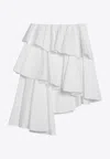 Alaïa Alaia Asymmetrical White Cotton Skirt Women