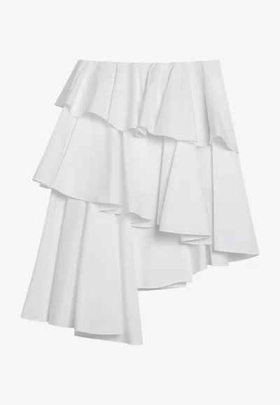 ALAÏA ASYMMETRICAL SPIRAL SKIRT