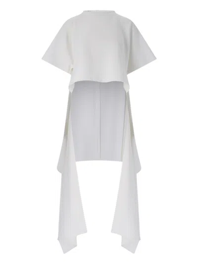 Alaïa Asymmetrical T-shirt In White