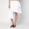 Alaïa Alaia Asymmetrical White Cotton Skirt Women In White