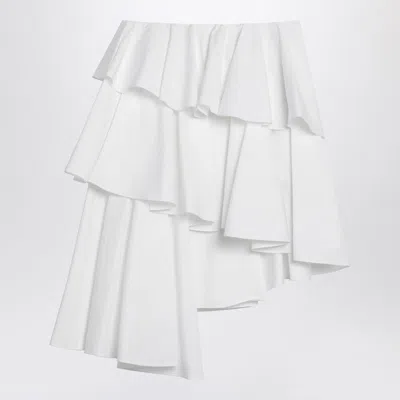 Alaïa Alaia Asymmetrical White Cotton Skirt Women